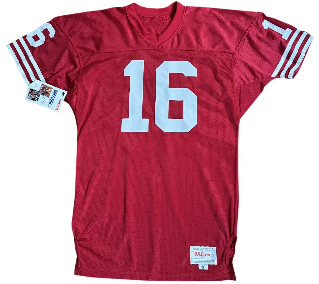 Vintage Wilson Authentic Pro Cut San Francisco 49ers Joe Montana